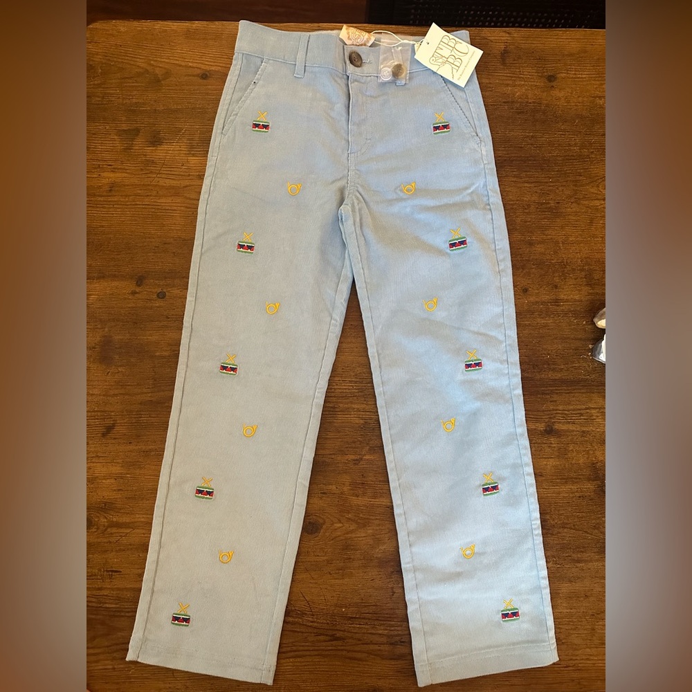 Beaufort Bonnet Boys size 8 drum and horn corduroy pants